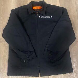Red Kap Nothing But Skulls Black Work Jacket *RARE*